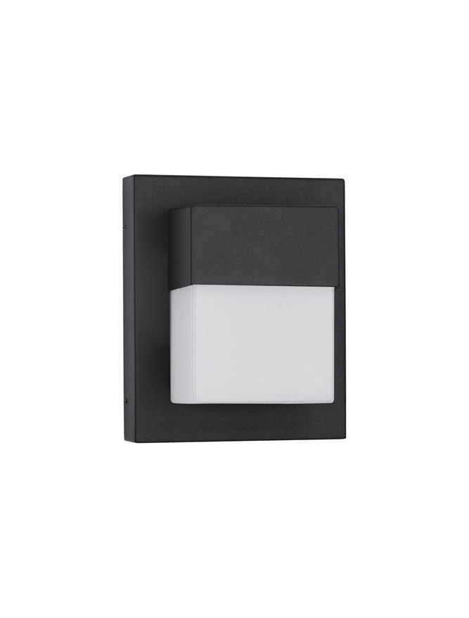 Nova Luce Venkovní nástěnné svítidlo LETO černý hliník akrylový difuzor LED 10W 3000K 120st. IP65