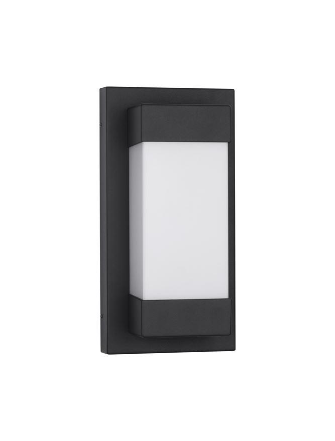 Nova Luce Venkovní nástěnné svítidlo LETO černý hliník akrylový difuzor LED 18W 3000K 120st. IP65