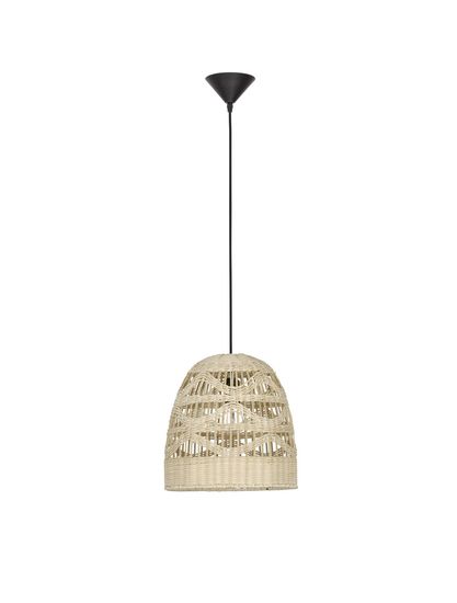 Nova Luce Závěsné svítidlo MARLO přírodní ratan, 30cm, E27 1x12W