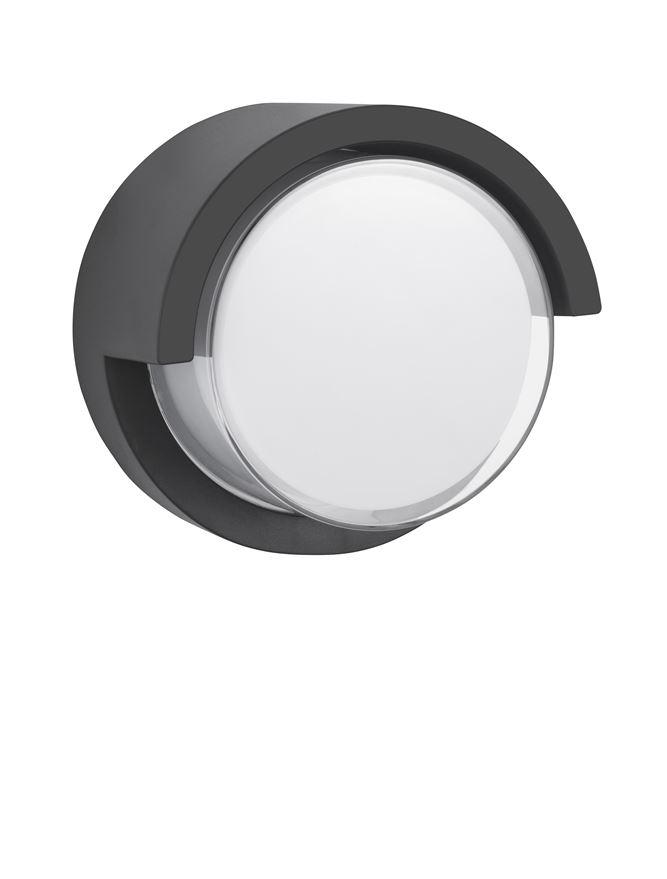 Nova Luce Venkovní nástěnné svítidlo MAX tmavě šedé, LED 12W 3000K, 120st. IP65