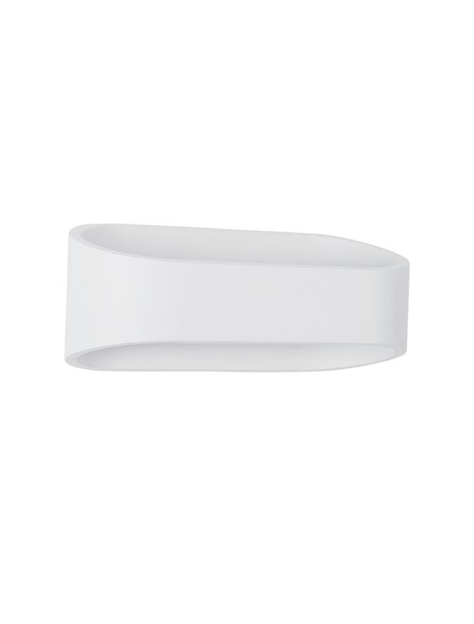Nova Luce Venkovní nástěnné svítidlo MILE bílá hliník a sklo LED 9W 3000K 155st. IP54