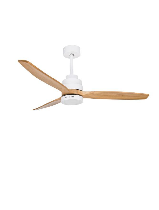 Nova Luce Stropní ventilátor se světlem NATURE, dubové dřevo, 5 rychlostí 25W LED