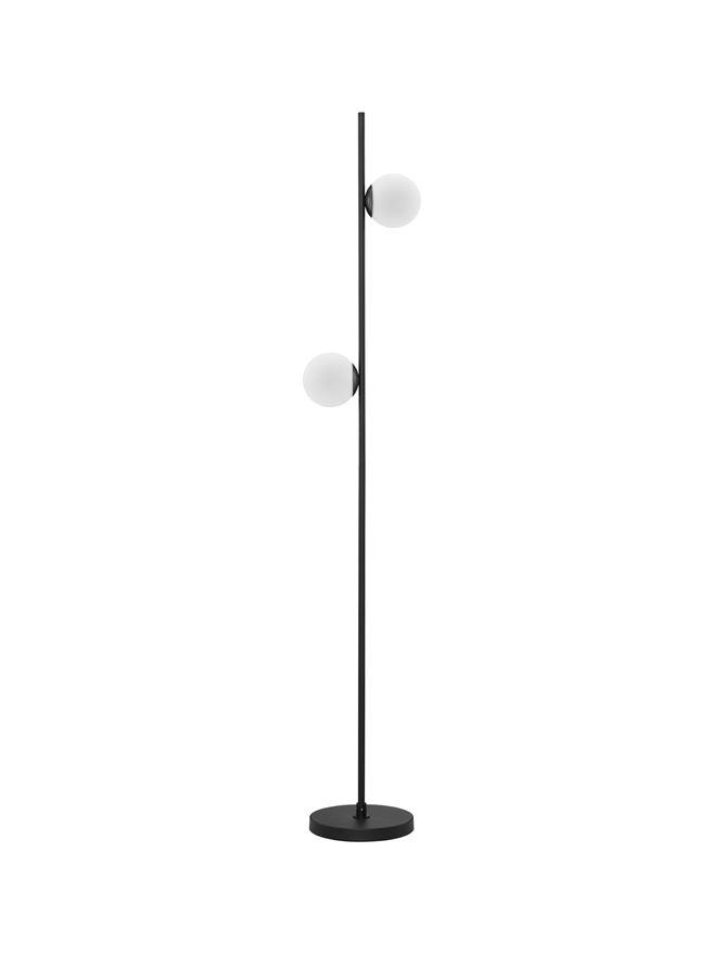 Nova Luce Stojací lampa NUVOLE LED černý hliník a čiré sklo 3000K 16W