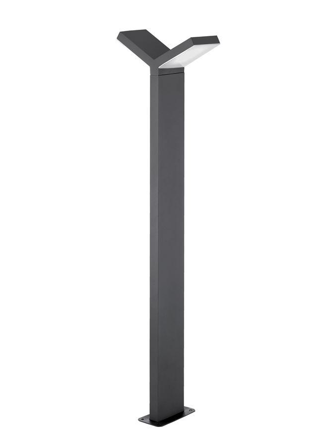 Nova Luce Venkovní sloupkové svítidlo PARK, LED 2x6W 3000K 120st. IP54 AC vč. driveru