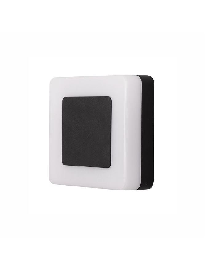 Nova Luce Venkovní nástěnné svítidlo TUNE, LED 9W 3000K 115st. IP65 Barva: Černá