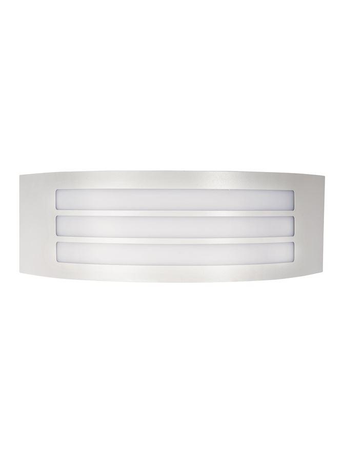 Nova Luce Venkovní nástěnné svítidlo ZENITH, š.30,5cm, E27 1x12W IP44 Barva: Bílá