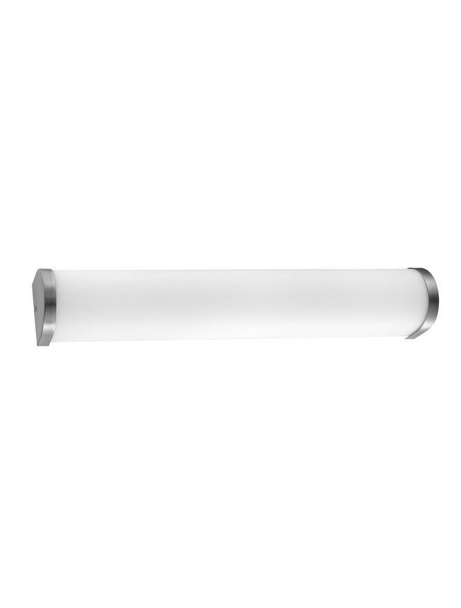 Nova Luce Nástěnné svítidlo POLO opálové sklo a nikl satén E14 2x5W IP44