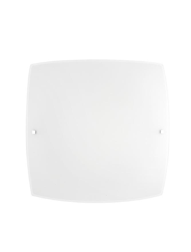 Nova Luce Stropní svítidlo QUALE matné bílé sklo chromovaný kov E27 1x12W