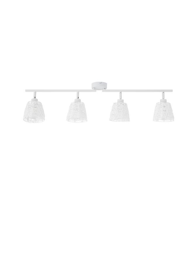 Nova Luce Bodové svítidlo SION bílá kov bílá kabel E14 4x5W