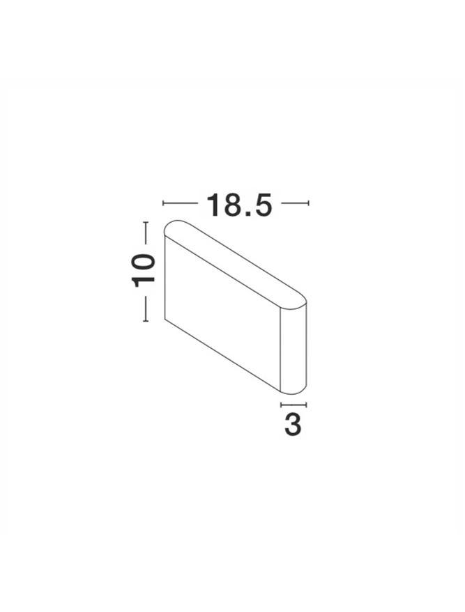 Nova Luce Venkovní nástěnné svítidlo SOHO, LED 2x5W 3000K 2x60st. IP54