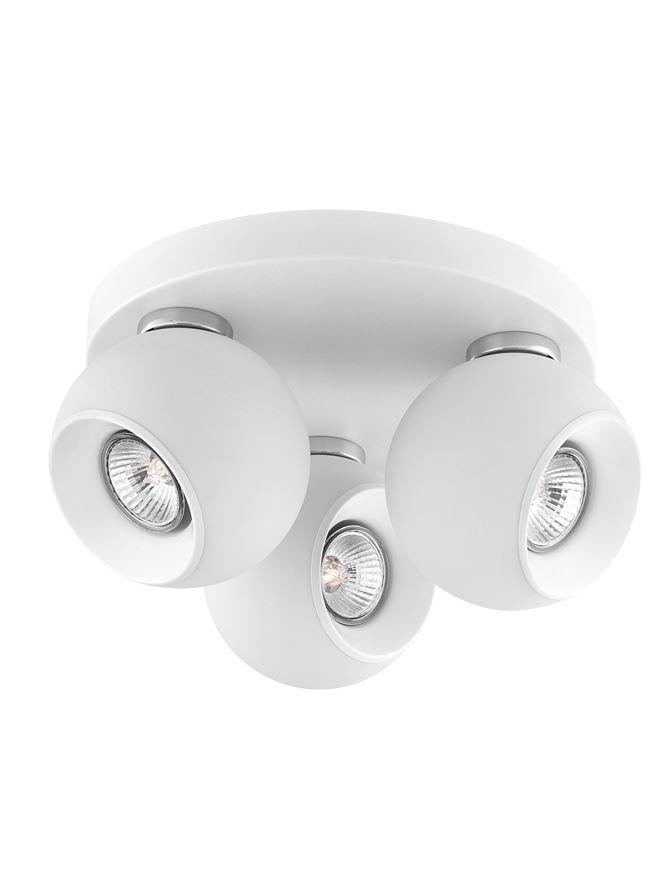 Nova Luce Bodové svítidlo TORE matný bílá hliník GU10 3x10W