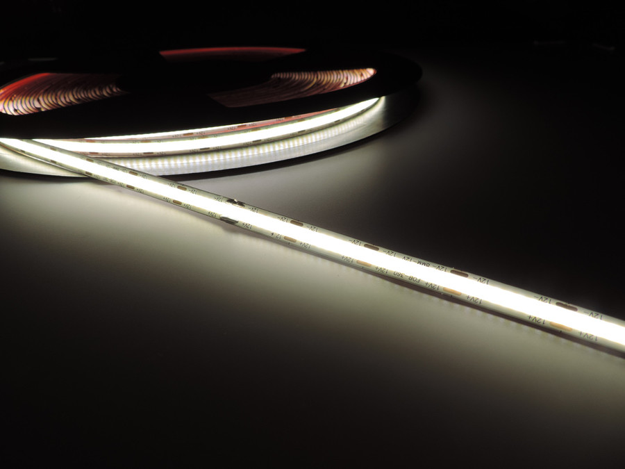 Levně PROFI COB LED pásek 8W, 360LED/m, 12V, 8mm, IP20, 640lm Barva světla: Studená bílá, 6500K