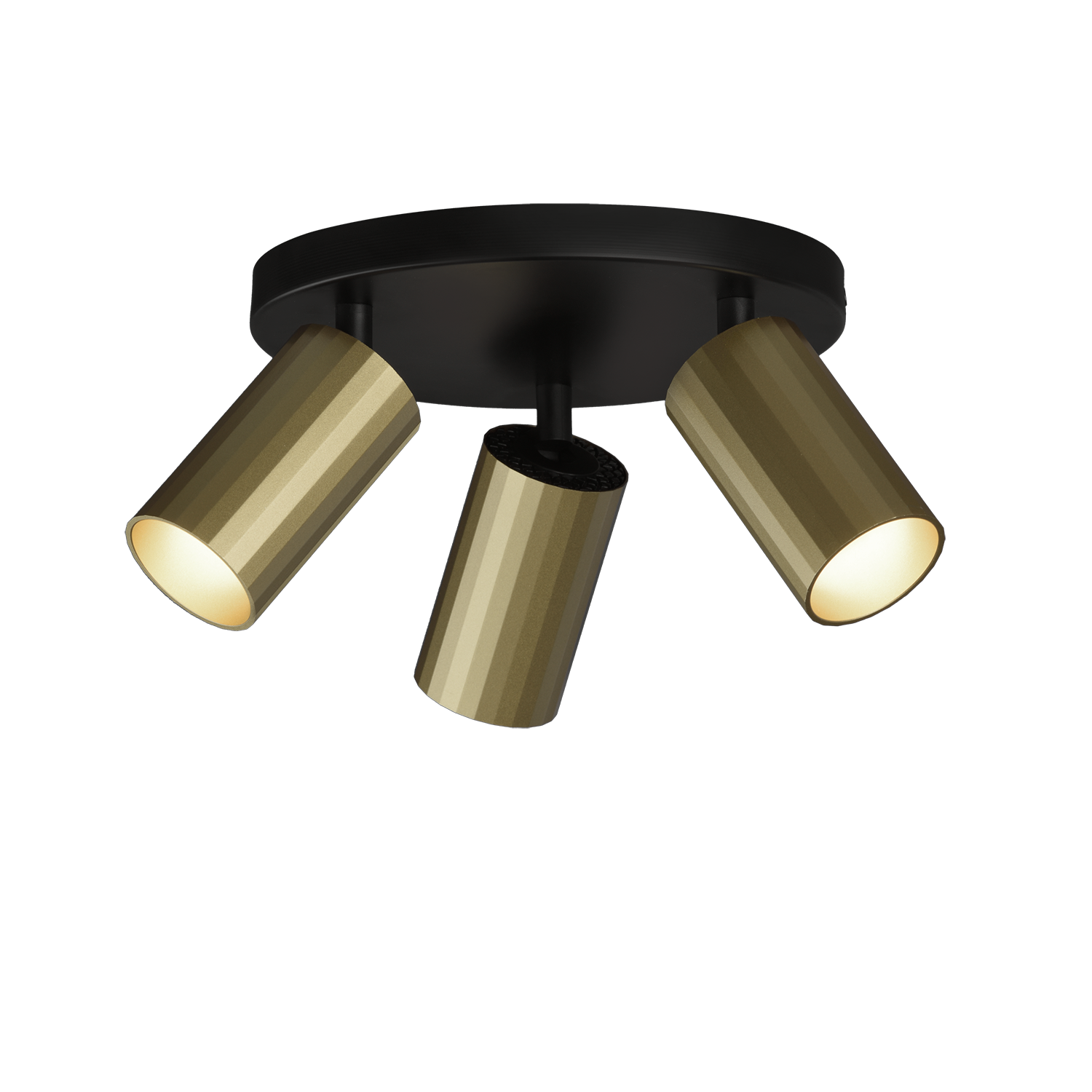 ACB Iluminacion Stropní svítidlo MODRIAN, ⌀ 22 cm, 3xGU10 8W Barva: Zlato-černá