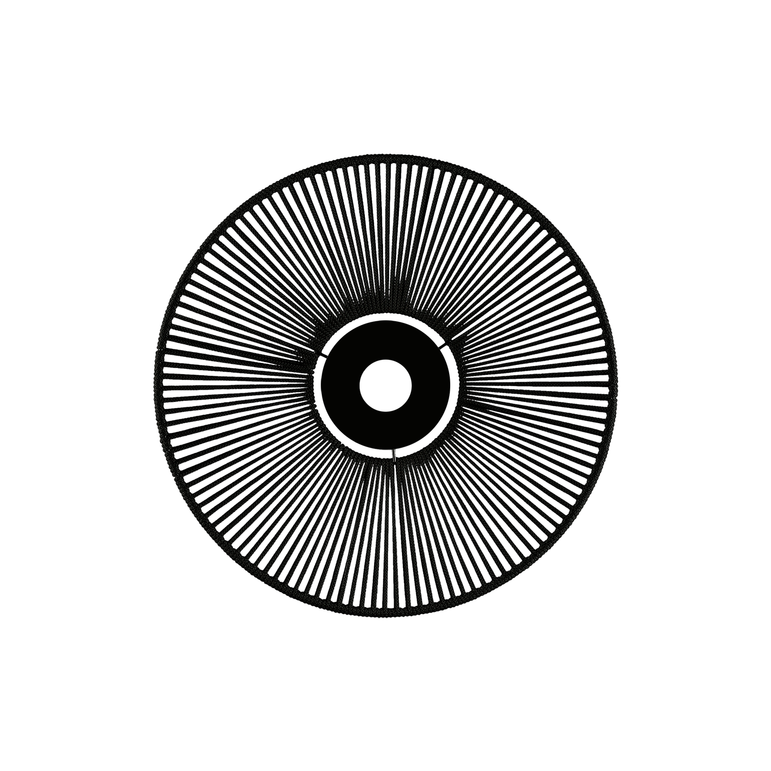 Levně ACB Iluminacion Závěsné svítidlo PAMELA, ⌀ 50 cm, 1xE27 15W Barva: Černá