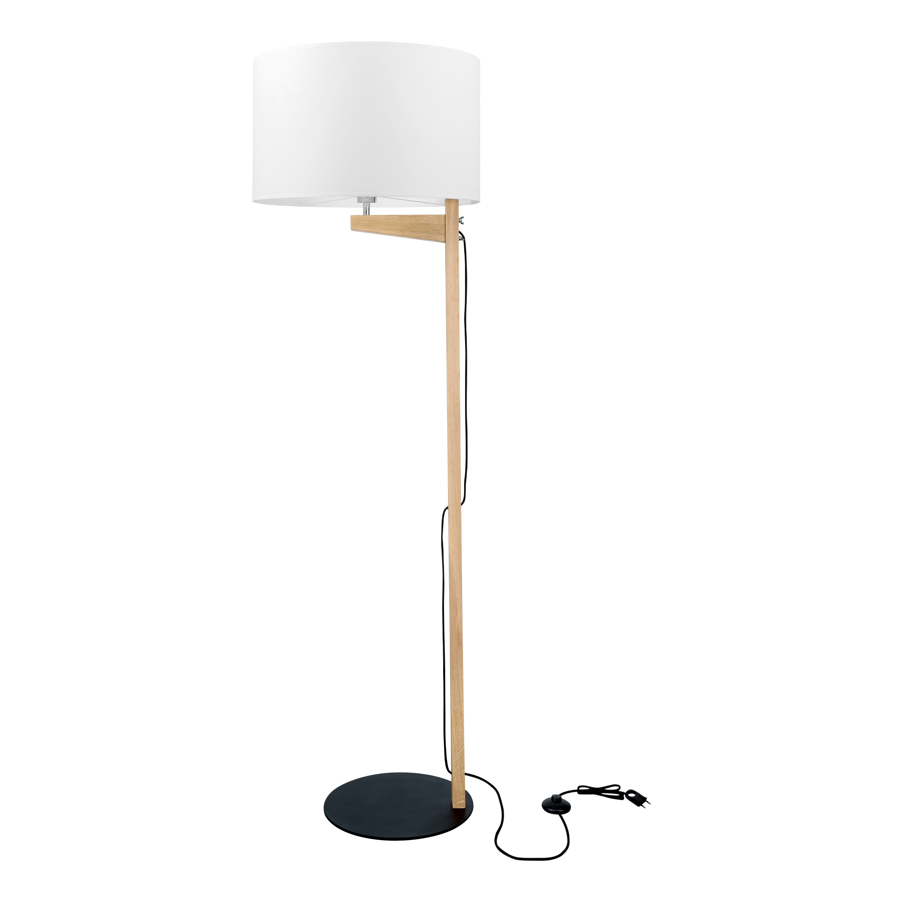 Levně BRITOP Stojací lampa ALINA, 1xE27, v. 168 cm Barva stínidla: Bílá látka