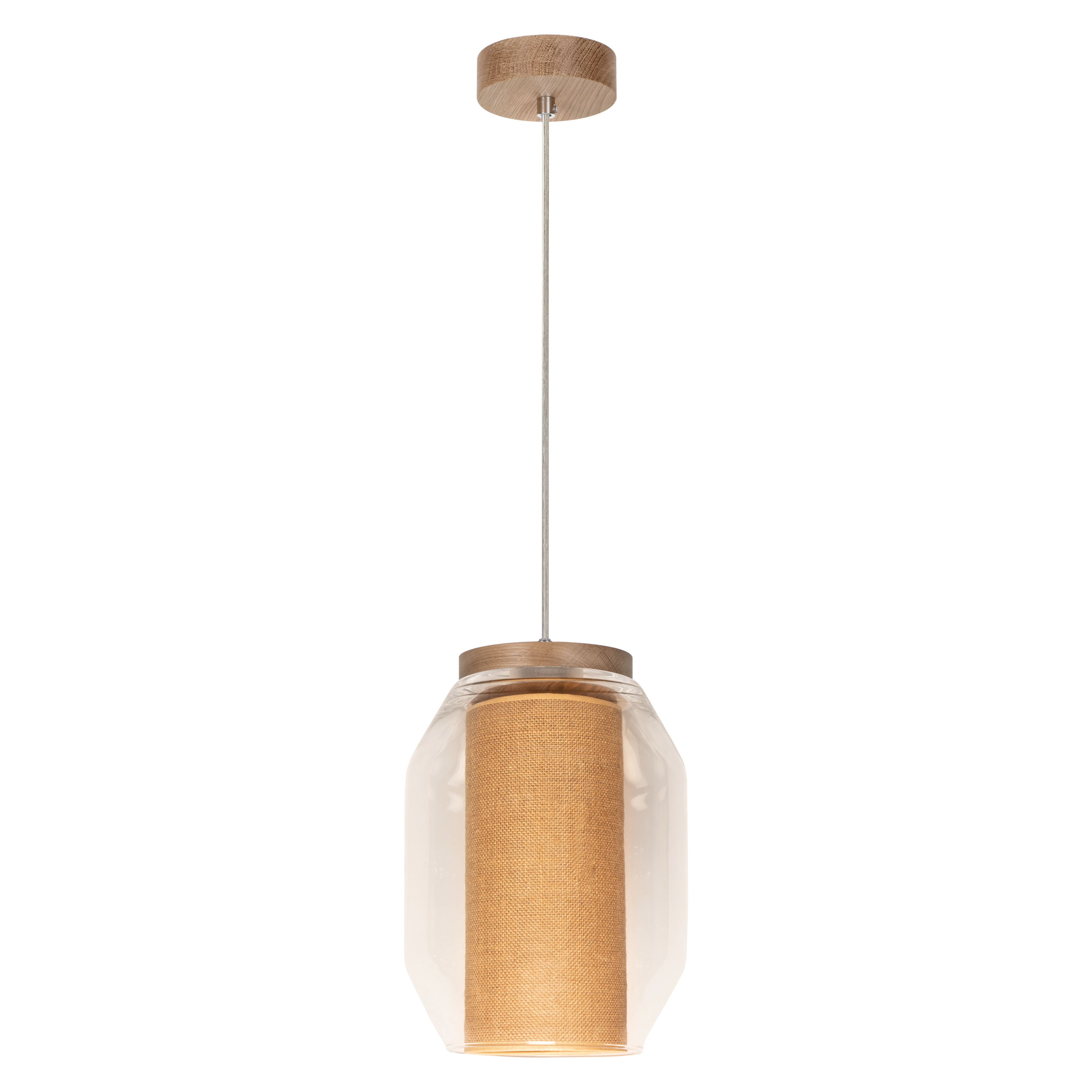 Levně BRITOP Závěsné svítidlo VASO JUTE, Ø 19 cm, 1xE27