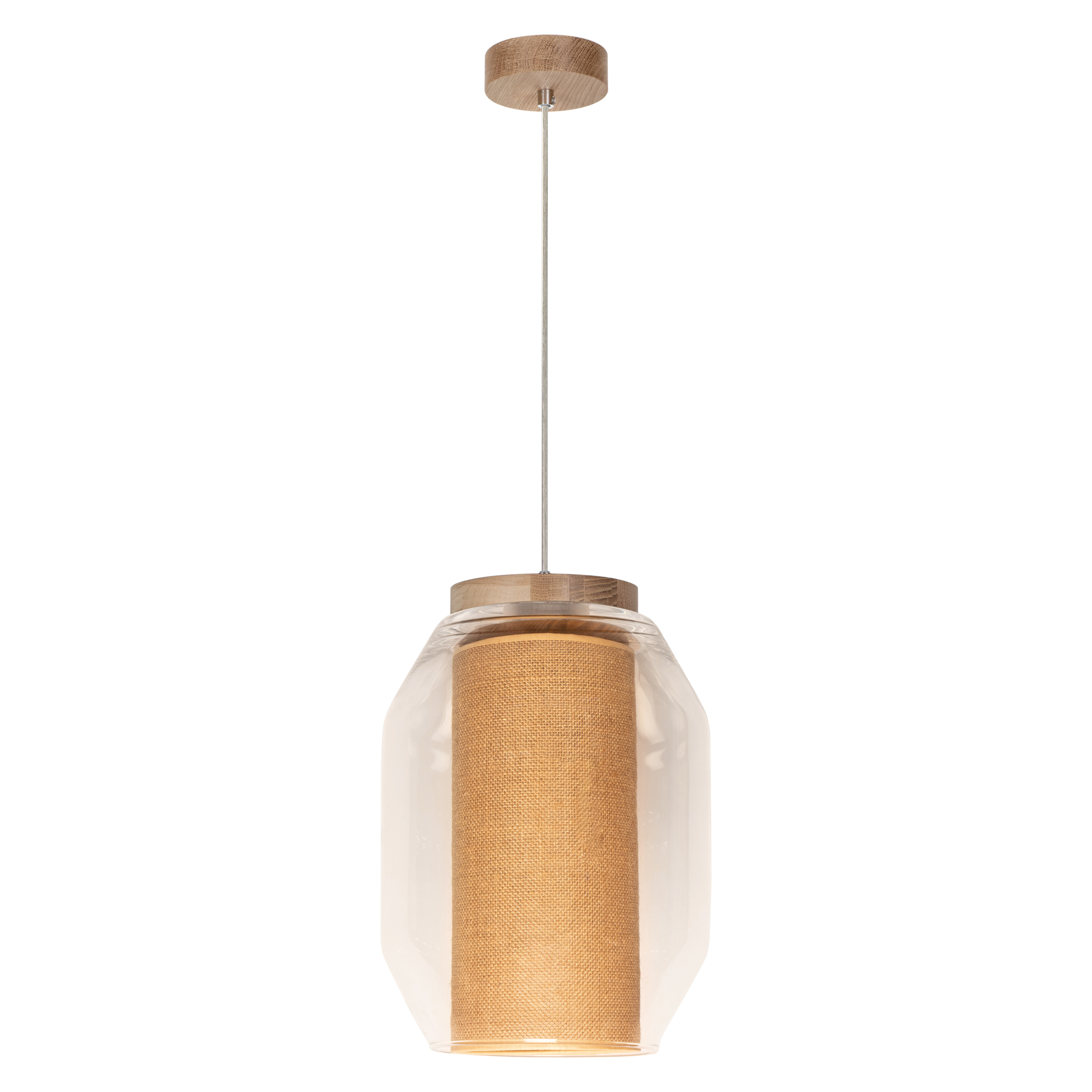 Levně BRITOP Závěsné svítidlo VASO JUTE, Ø 25 cm, 1xE27