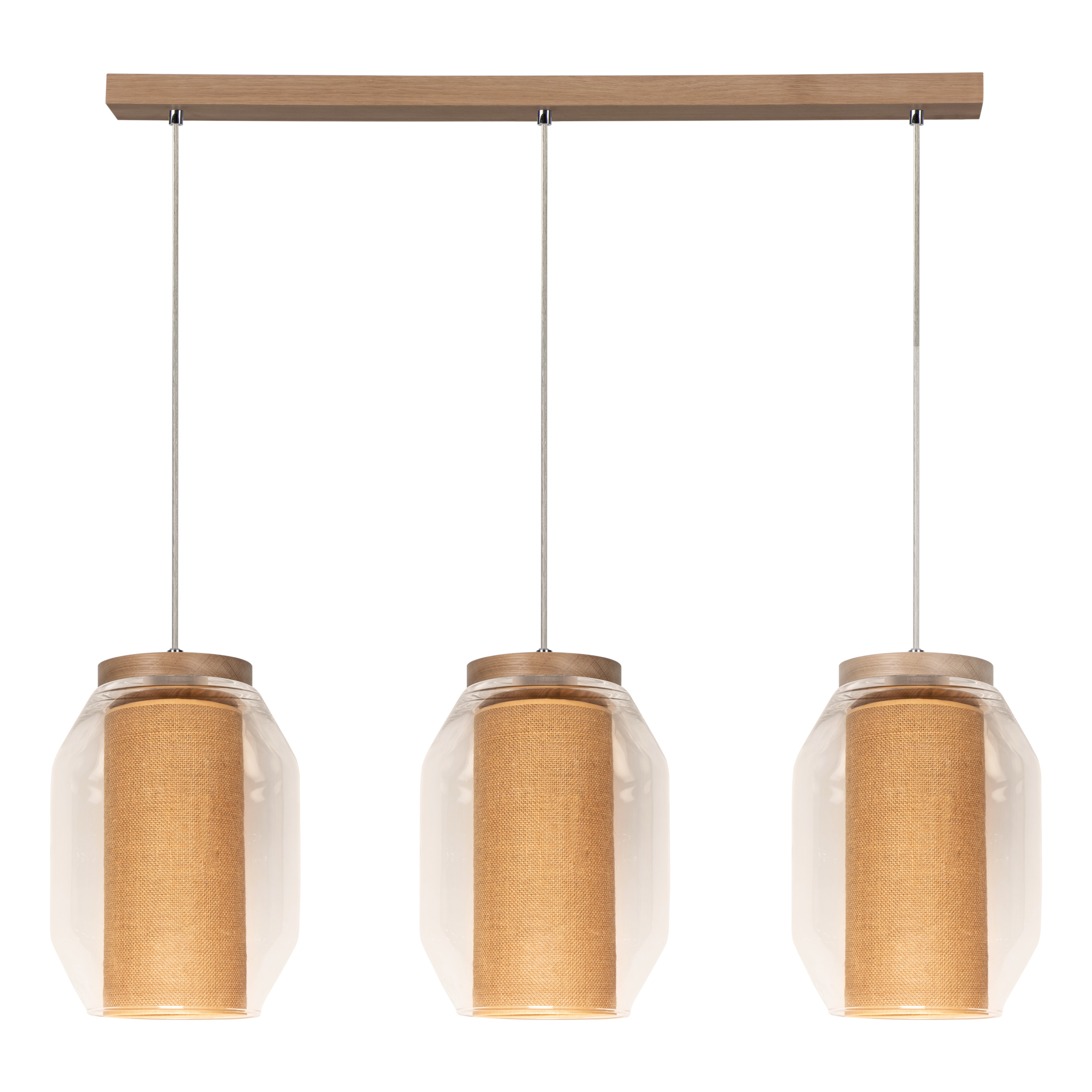 Levně BRITOP Závěsné svítidlo VASO JUTE, š. 85 cm, 3xE27