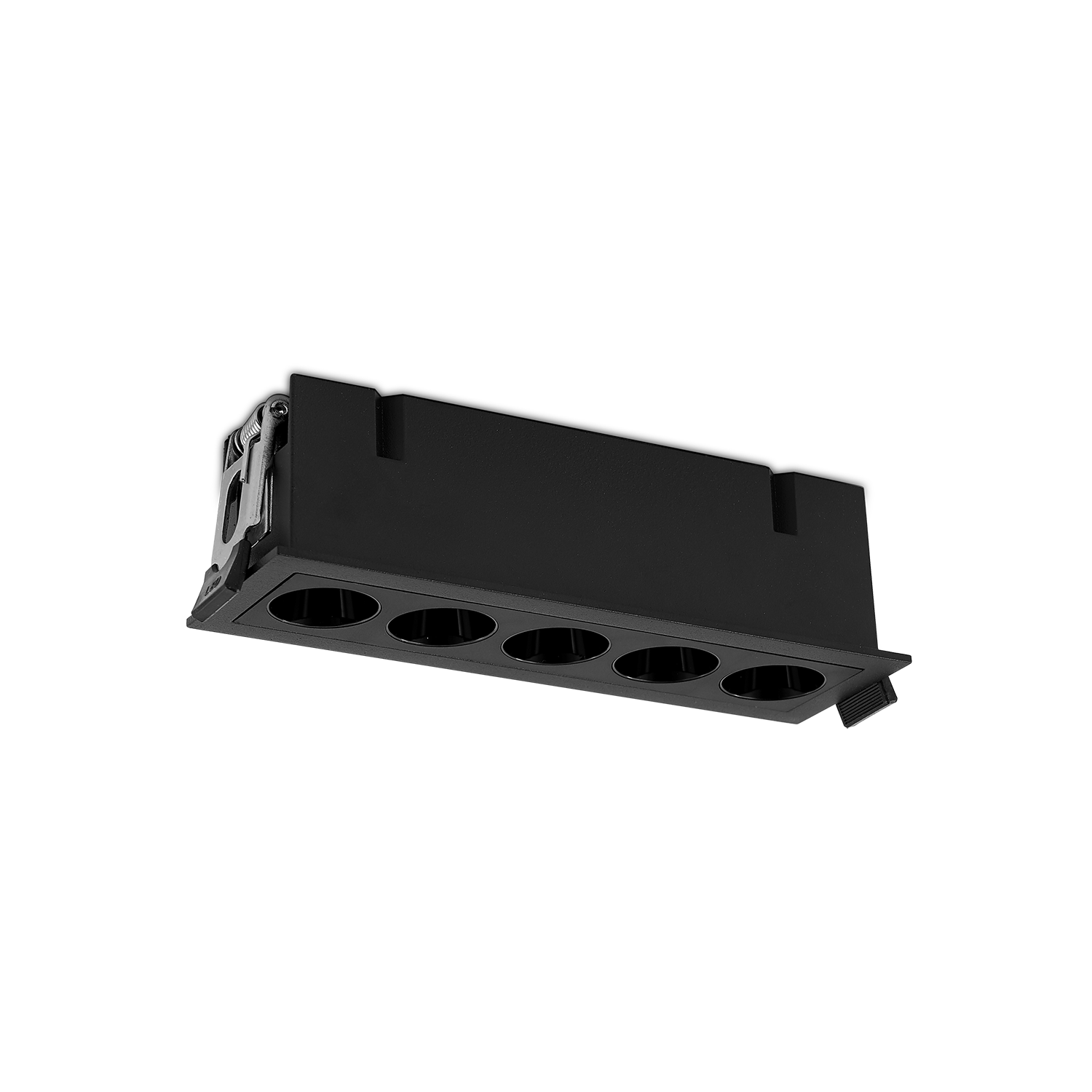 ACB Iluminacion Zapuštěné LED bodové svítidlo INVISIBLE, š. 147 mm, 12W, CRI90 Barva: Černá, Stmívání: ON/OFF