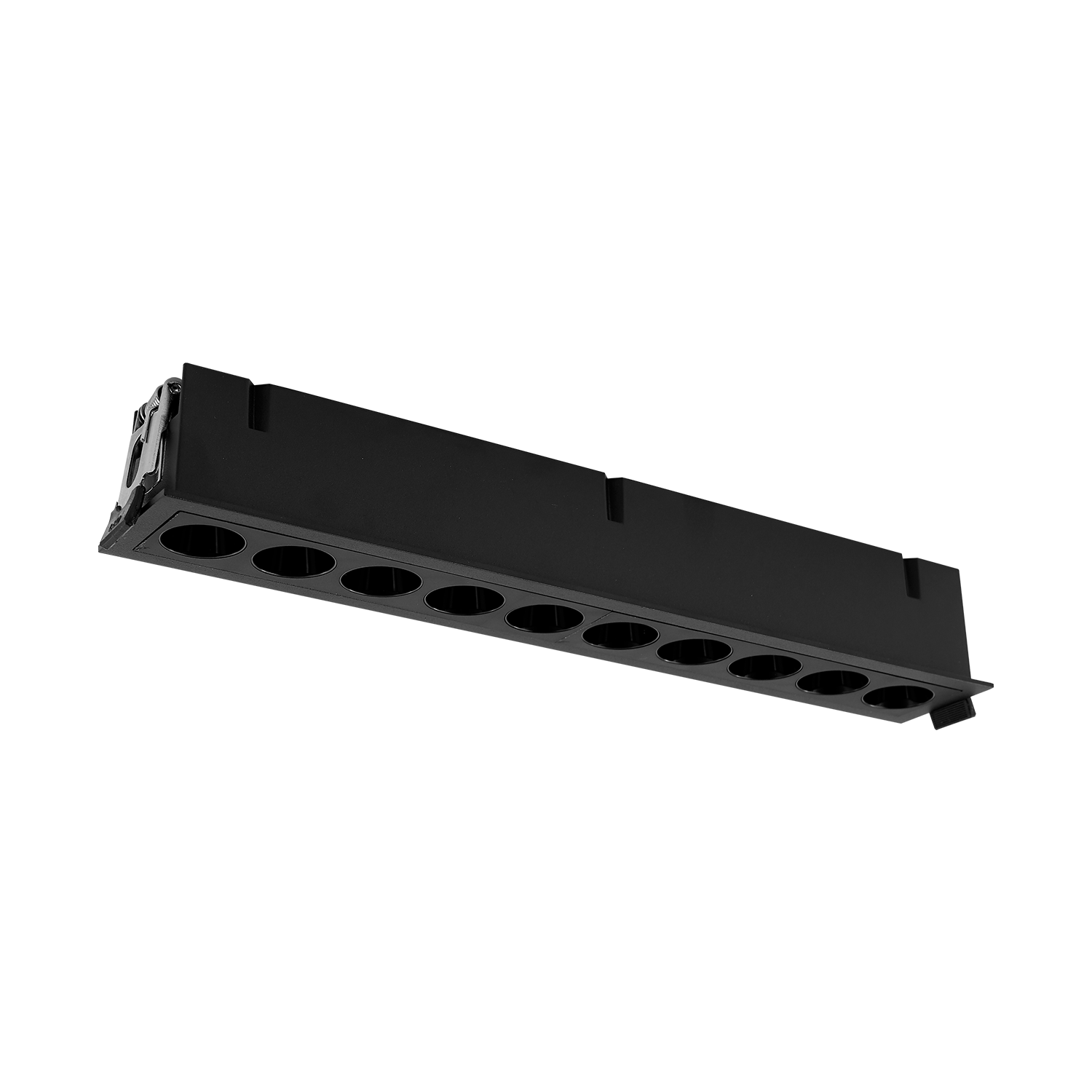 ACB Iluminacion Zapuštěné LED bodové svítidlo INVISIBLE, š. 280 mm, 24W, CRI90 Barva: Černá, Stmívání: ON/OFF
