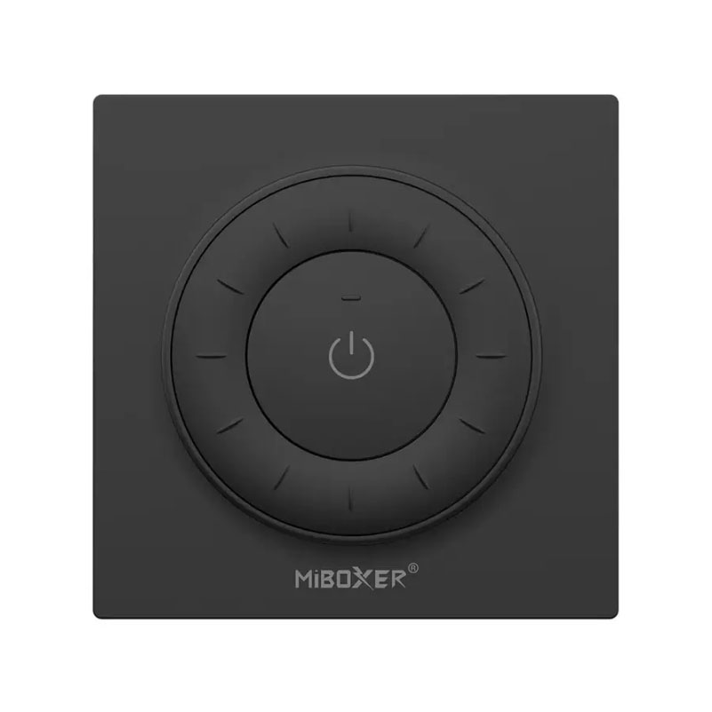 Levně Miboxer Nástěnný ovladač Mi-light - jednobarevné a CCT LED pásky 2.4GHz, CR20 - K3 Barva: Černá