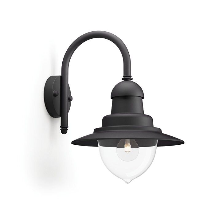 Philips Venkovní nástěnné svítidlo Raindrop 1xE27, IP44 Barva: Černá