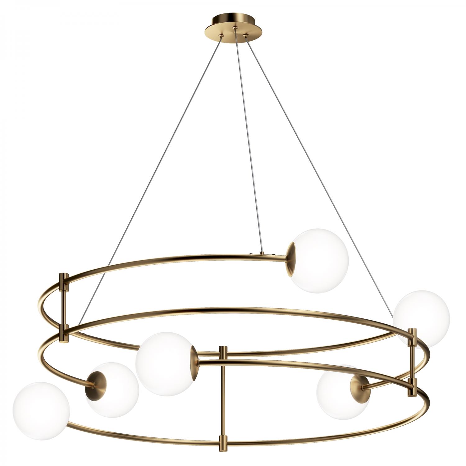 Maytoni Závěsné svítidlo BALANCE, 6xG9, Ø 81,2 cm Barva: Zlatá