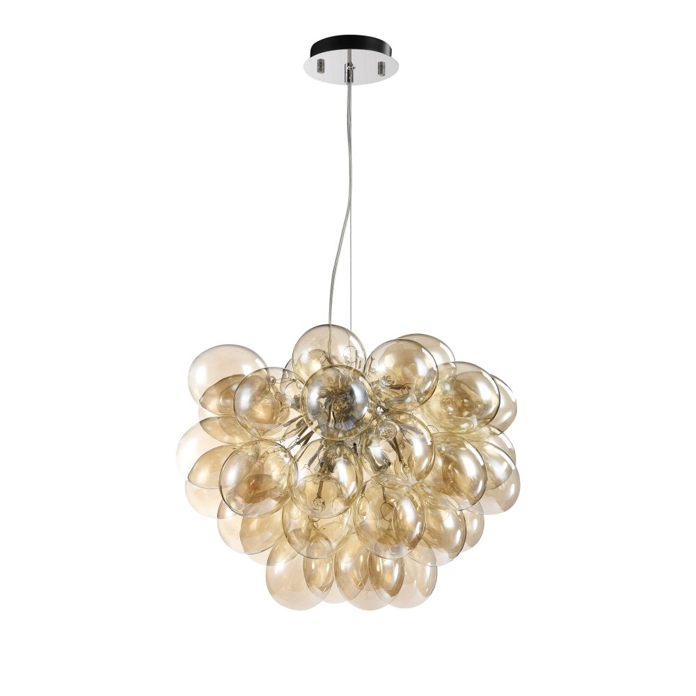 Maytoni Závěsné svítidlo BALBO, 8xG9, Ø 50 cm Barva: Zlatý nikl