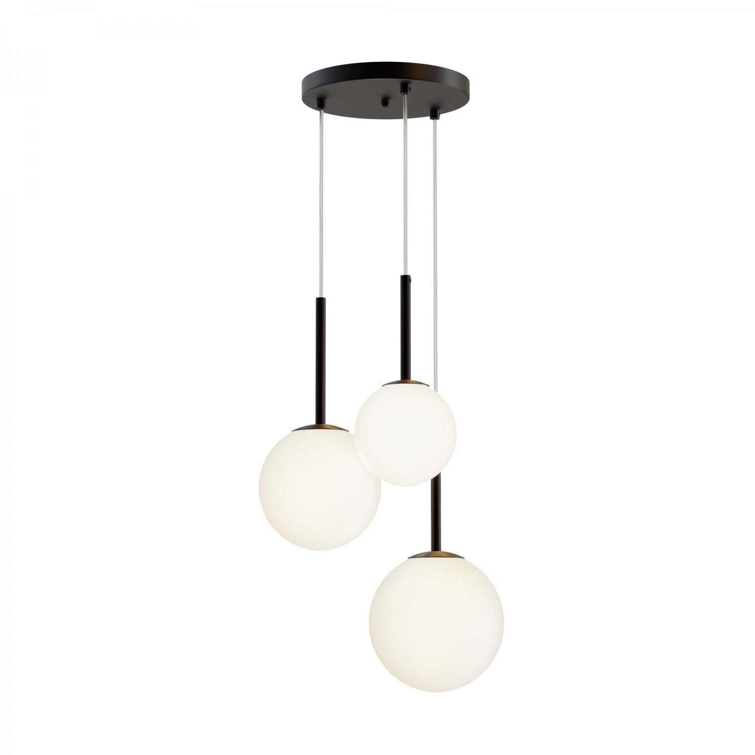 Maytoni Závěsné svítidlo BASIC, 3xE14, Ø 40 cm Barva: Černá