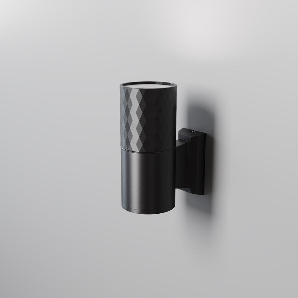 Maytoni Venkovní nástěnné svítidlo BOWERY, 1xGU10, v. 14,5 cm, IP54 Barva: Černá
