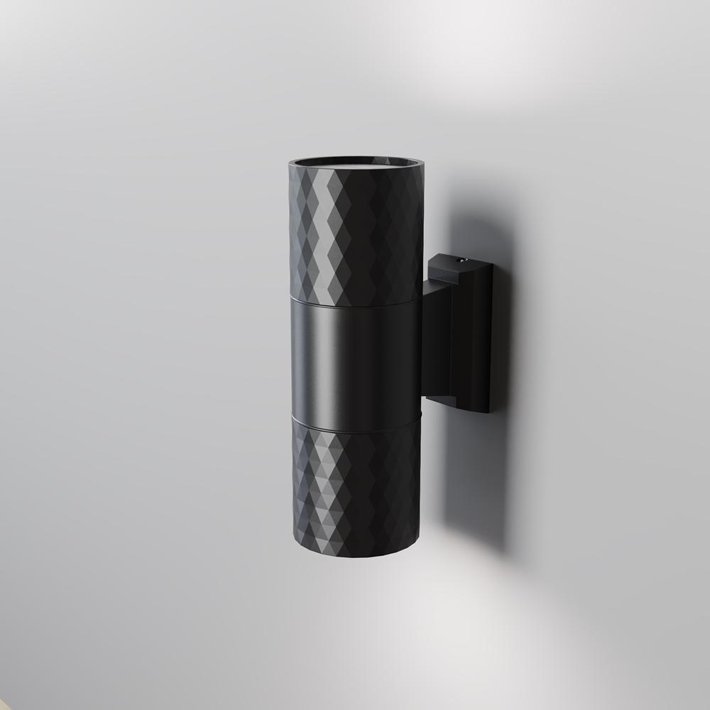 Maytoni Venkovní nástěnné svítidlo BOWERY, 2xGU10, v. 19 cm, IP54 Barva: Černá