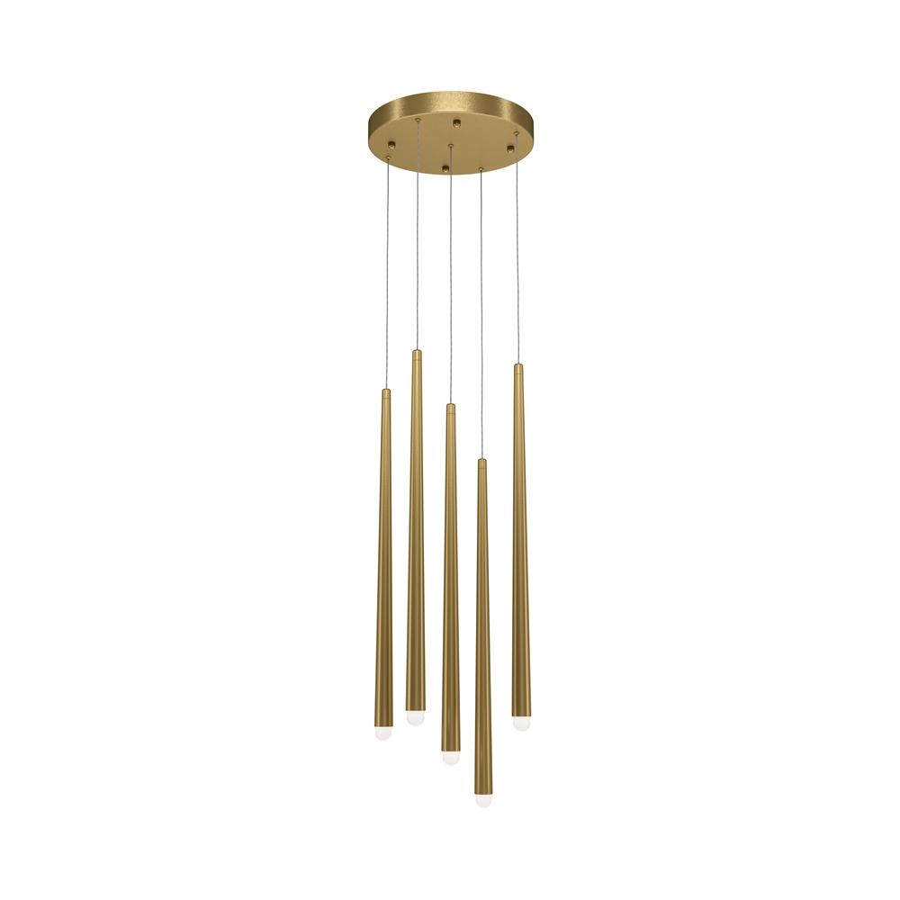 Maytoni Závěsné LED svítidlo CASCADE, 31W,  Ø 32 cm, CRI80 Barva: Zlatá