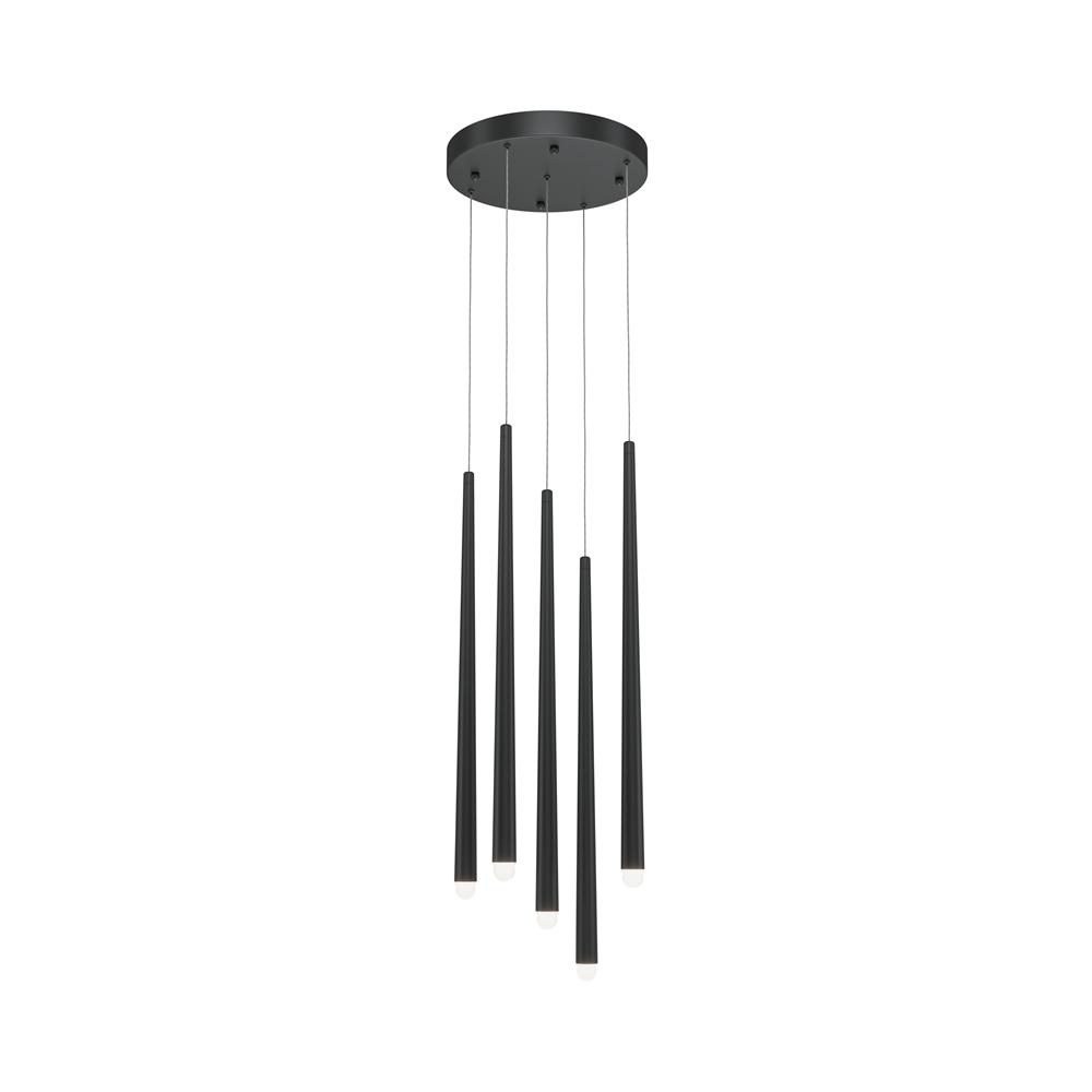 Maytoni Závěsné LED svítidlo CASCADE, 31W,  Ø 32 cm, CRI80 Barva: Černá