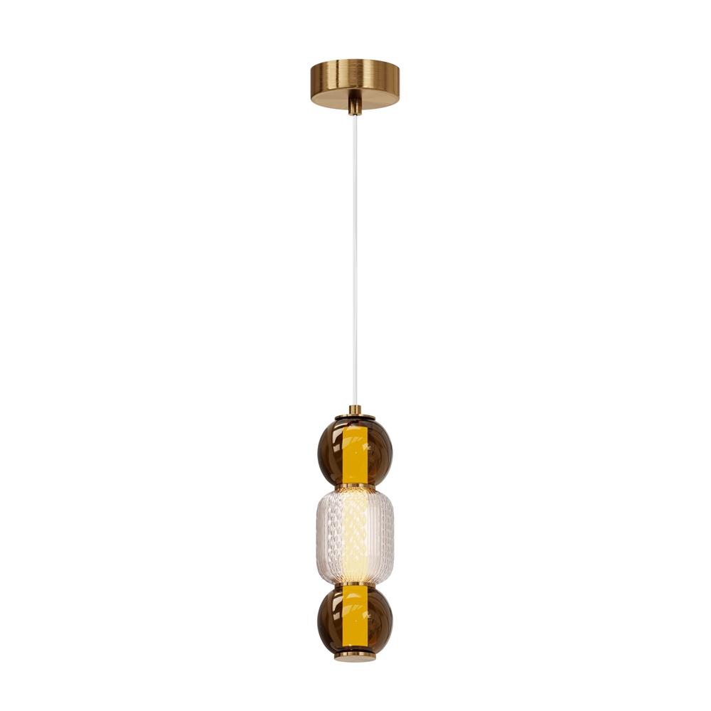 Maytoni Závěsné LED svítidlo DROP, 16W, Ø 12 cm, CRI80 Barva: Zlatá
