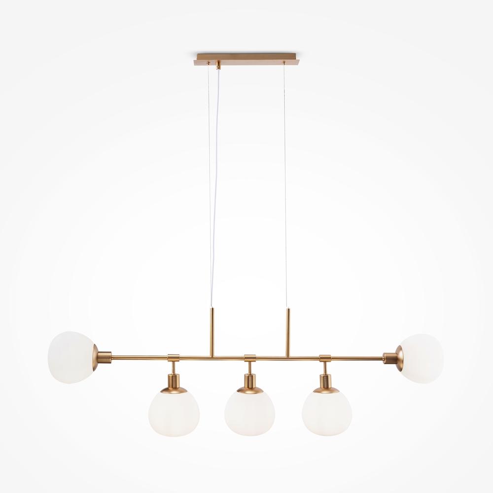 Maytoni Závěsné svítidlo ERICH, 5xE14, š. 120 cm Barva: Růžovo-zlatá