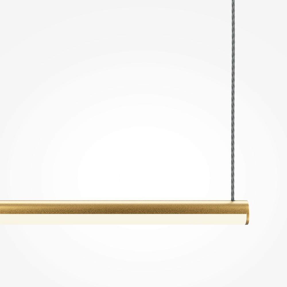 Maytoni Závěsné LED svítidlo HALO, 16W, d. 120 cm, CRI80 Barva: Zlatá