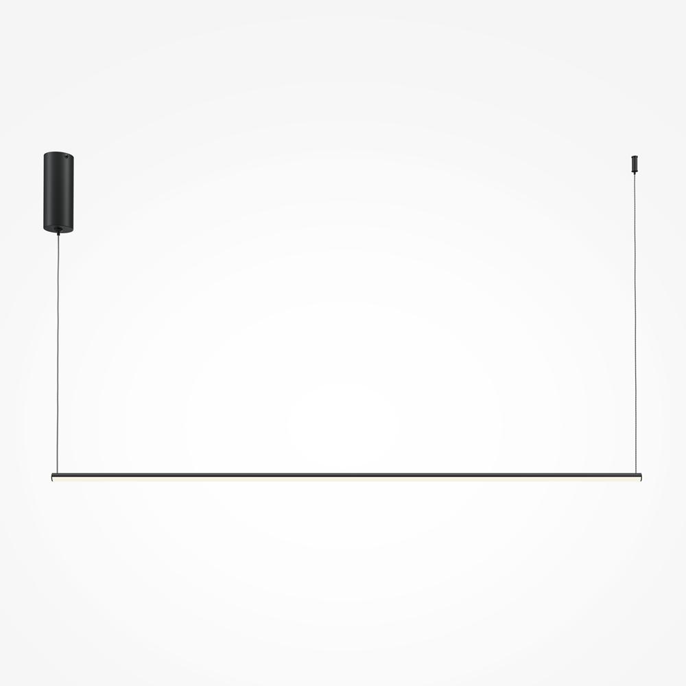Maytoni Závěsné LED svítidlo HALO, 16W, d. 120 cm, CRI80 Barva: Černá