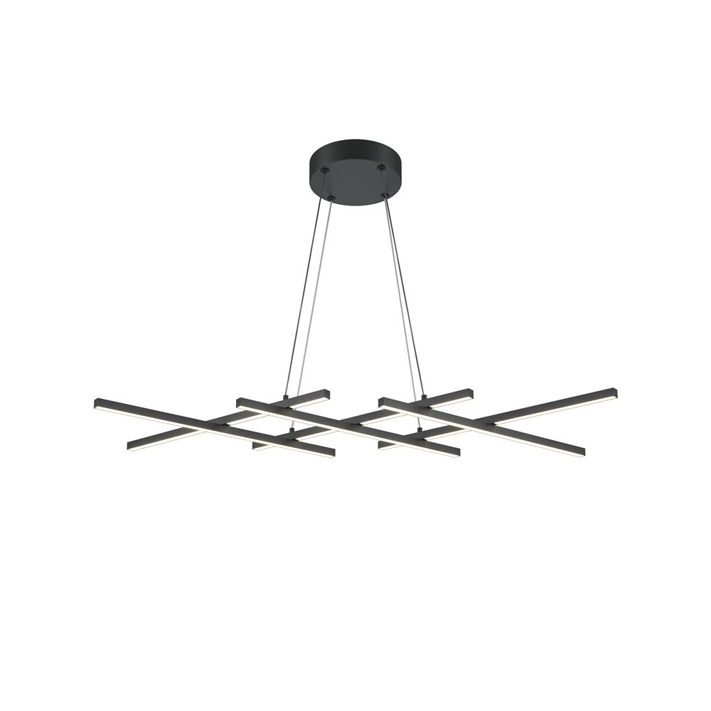 Maytoni Závěsné LED svítidlo HALO, 40W, d. 103,5 cm, CRI80 Barva: Černá