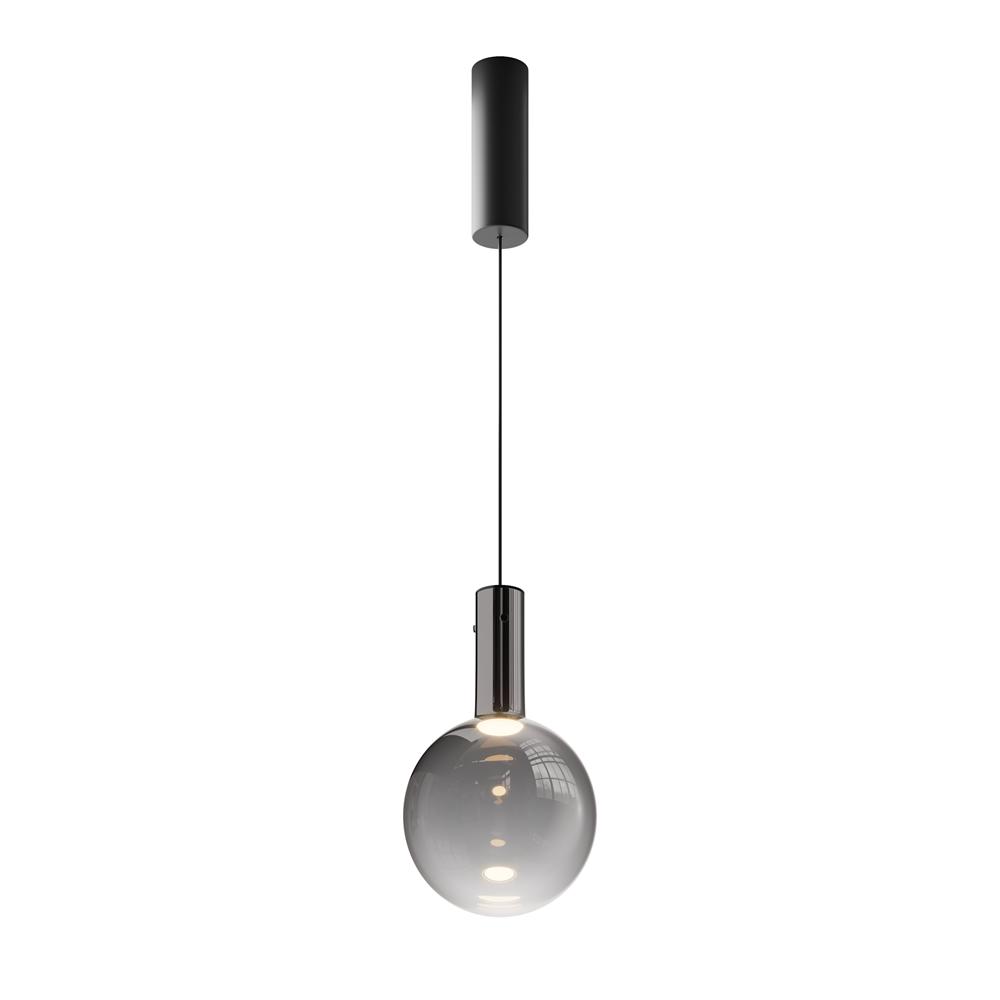 Maytoni Závěsné LED svítidlo NEBULA, 4W, Ø 20 cm, CRI80 Barva: Černá