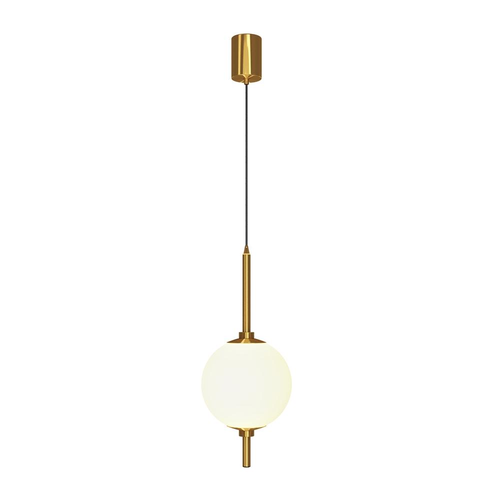 Maytoni Závěsné LED svítidlo THE SIXTH SENSE, 7W, Ø 18 cm, CRI70 Barva: Mosaz