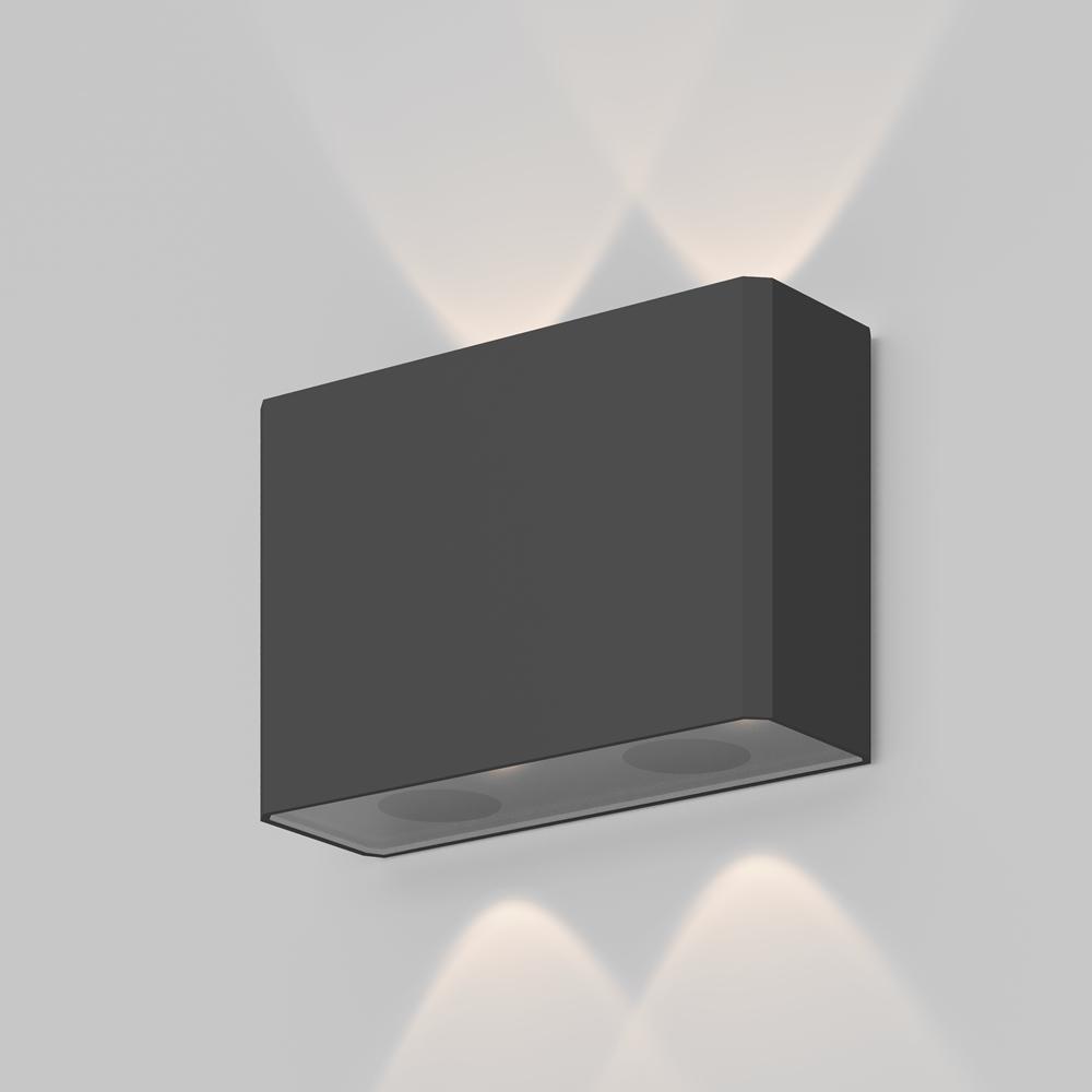 Maytoni Venkovní nástěnné LED svítidlo SHOW, 4W, d. 12 cm, CRI80, IP54 Barva: Černá