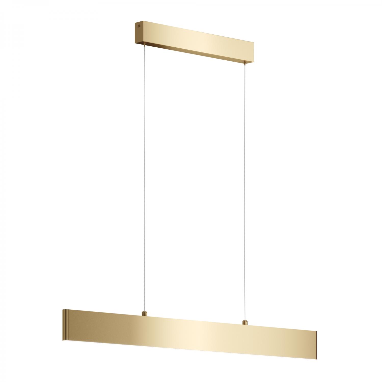 Maytoni Závěsné LED svítidlo STEP, 23W, d. 91 cm, CRI80, 3000K Barva: Zlatá