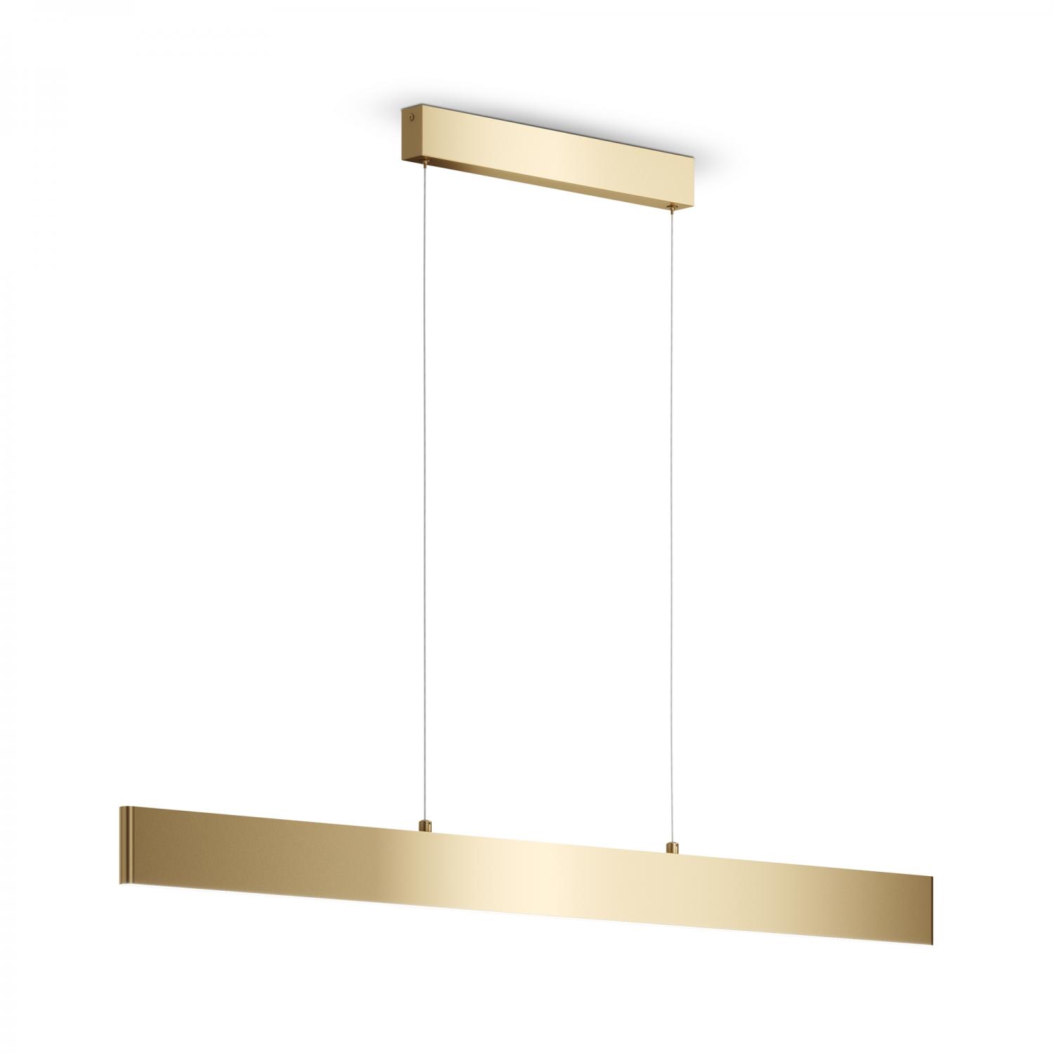Maytoni Závěsné LED svítidlo STEP, 30W, d. 118,5 cm, CRI80, 3000K Barva: Zlatá