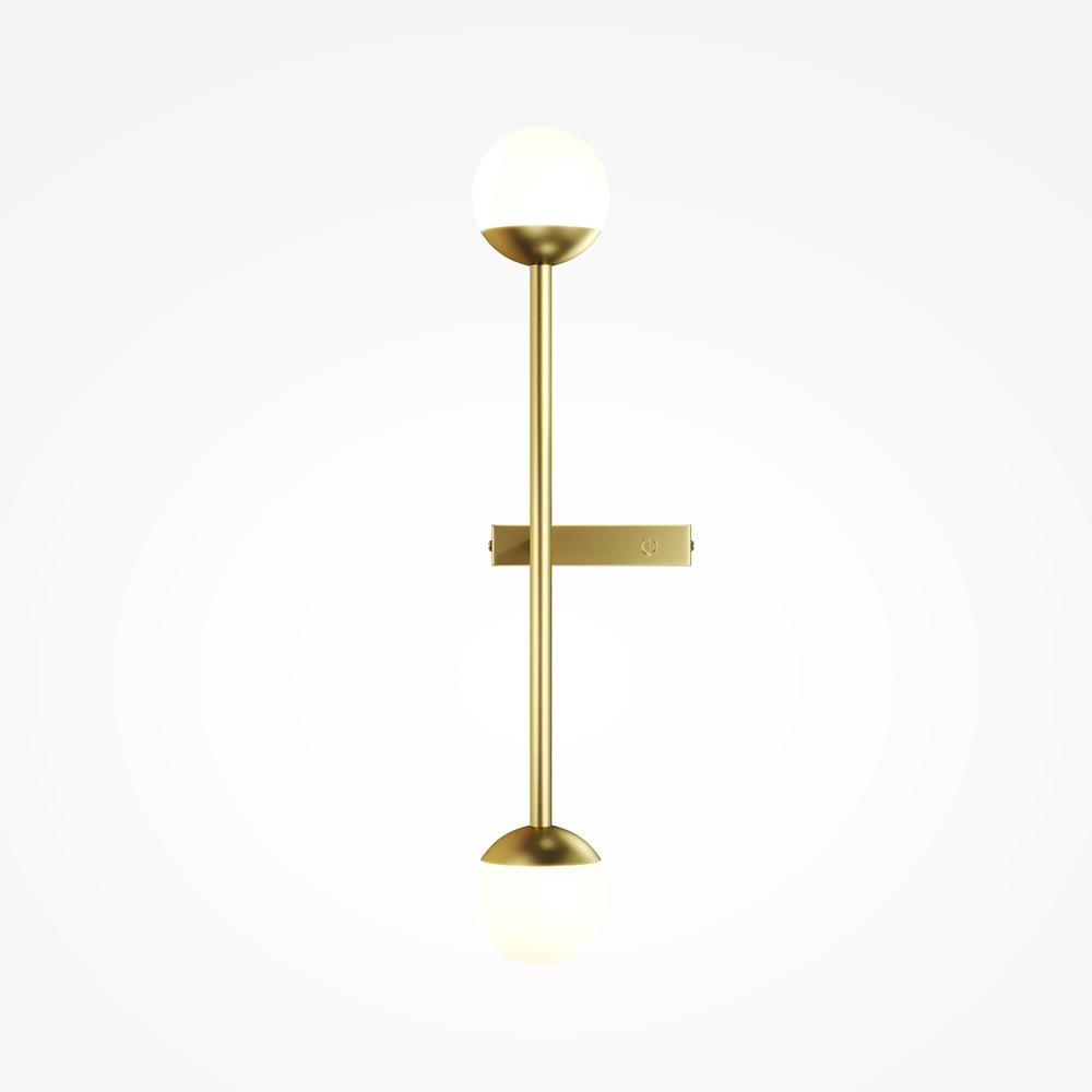 Maytoni Nástěnné LED svítidlo TOUCH, 10W, v. 48 cm, CRI80 Barva: Zlatá