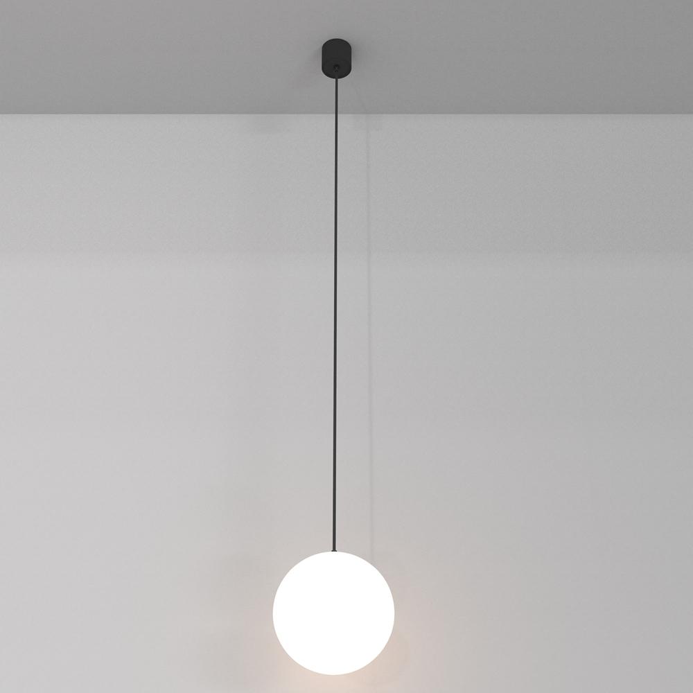 Maytoni Závěsné LED svítidlo LUNA, 5W, 4000K, Ø 20 cm, v. 220 cm, CRI90