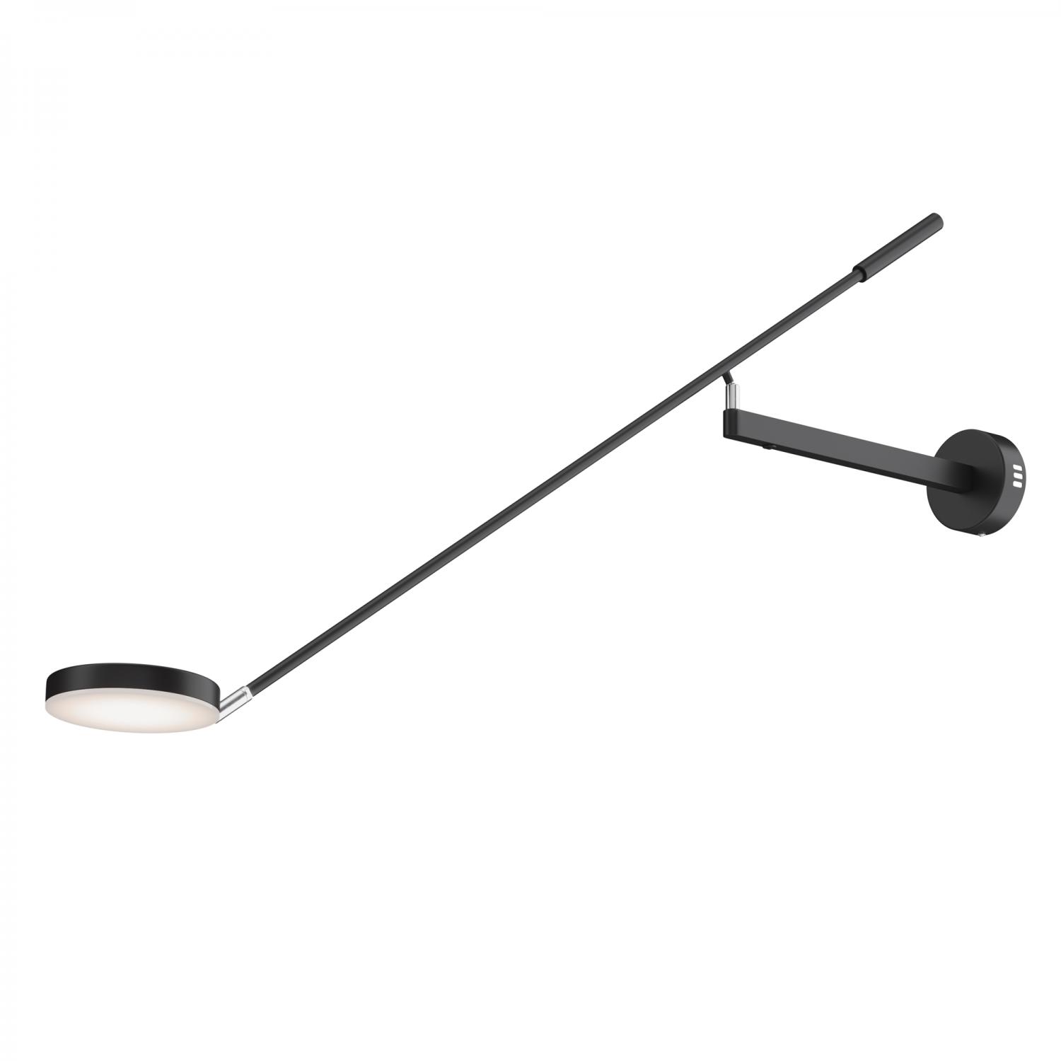 Maytoni Nástěnné LED svítidlo s ramenem FAD, 6W, d. 100 cm, CRI80, stmívatelné