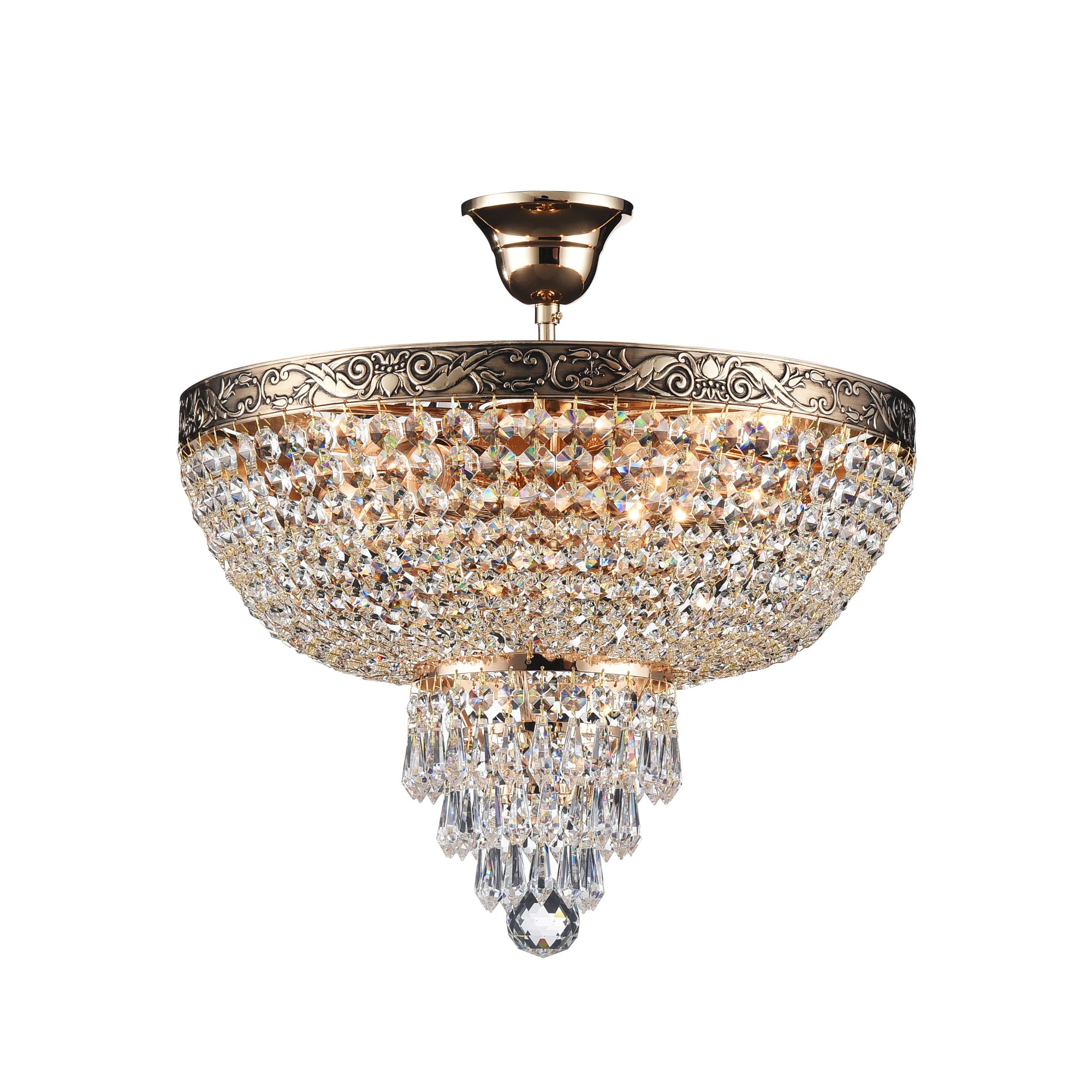 Maytoni Křišťálový lustr PALACE, 5xE27, Ø 40 cm