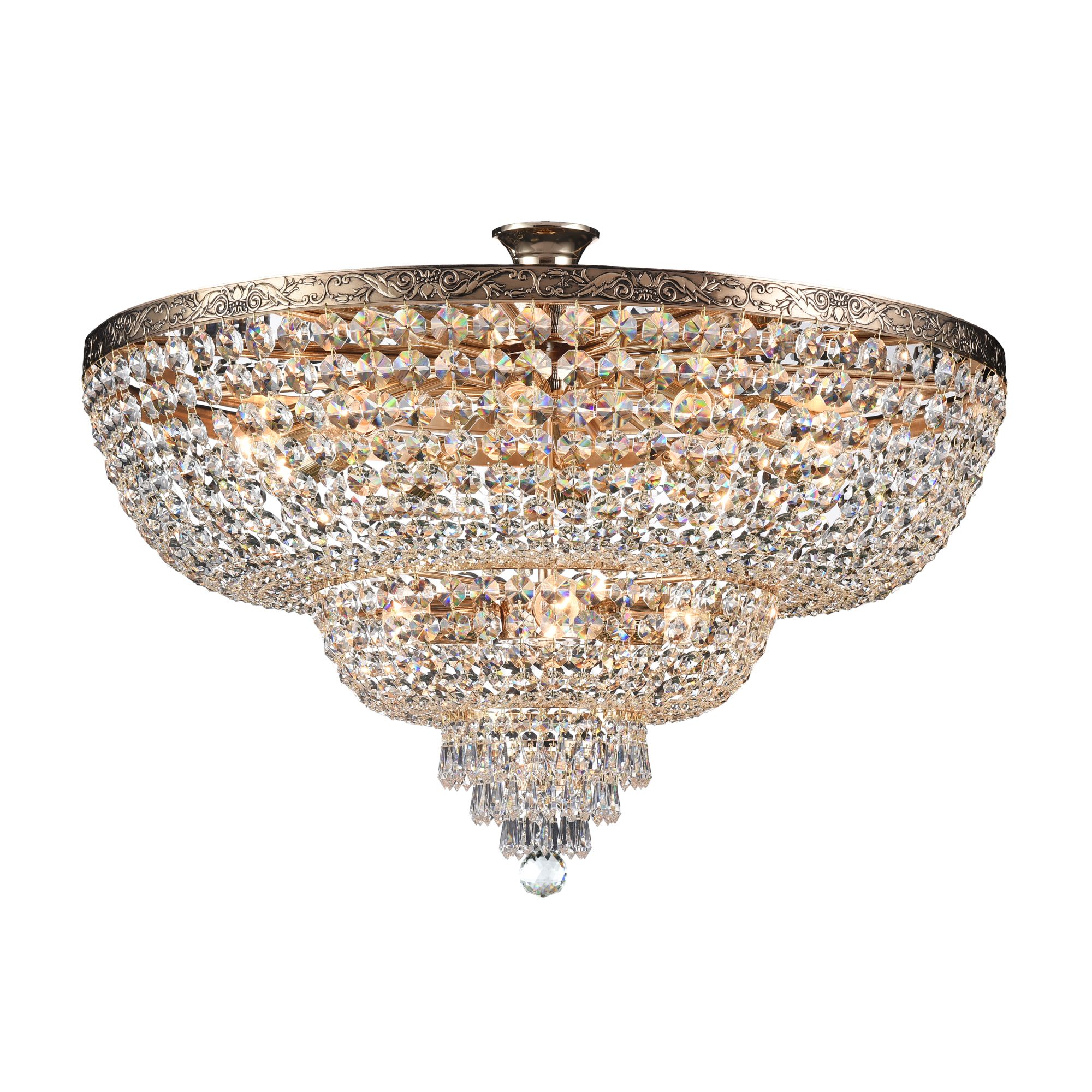 Maytoni Křišťálový lustr PALACE, 14xE27, Ø 80 cm