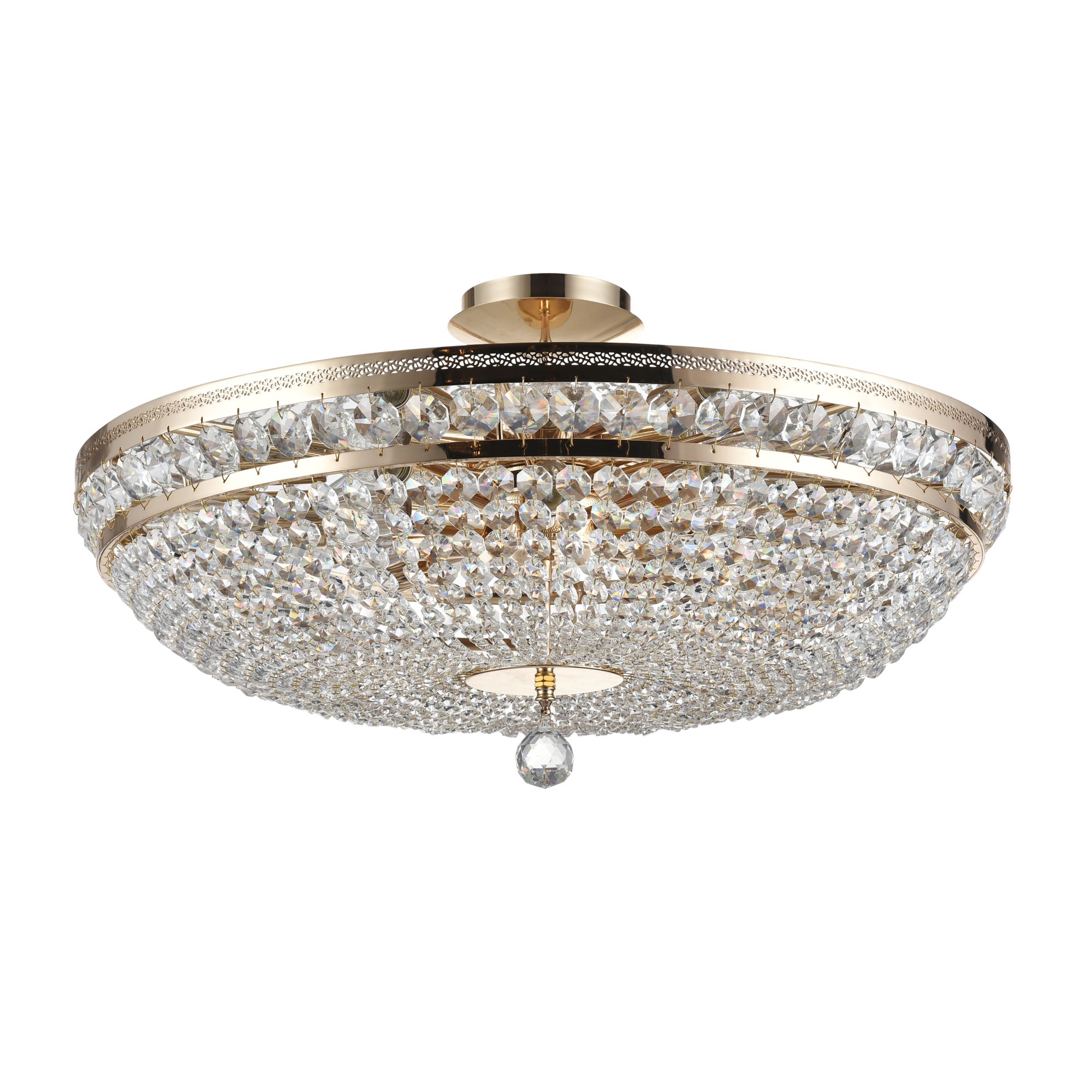 Maytoni Křišťálový lustr OTTILIA, 12xE14, Ø 65 cm