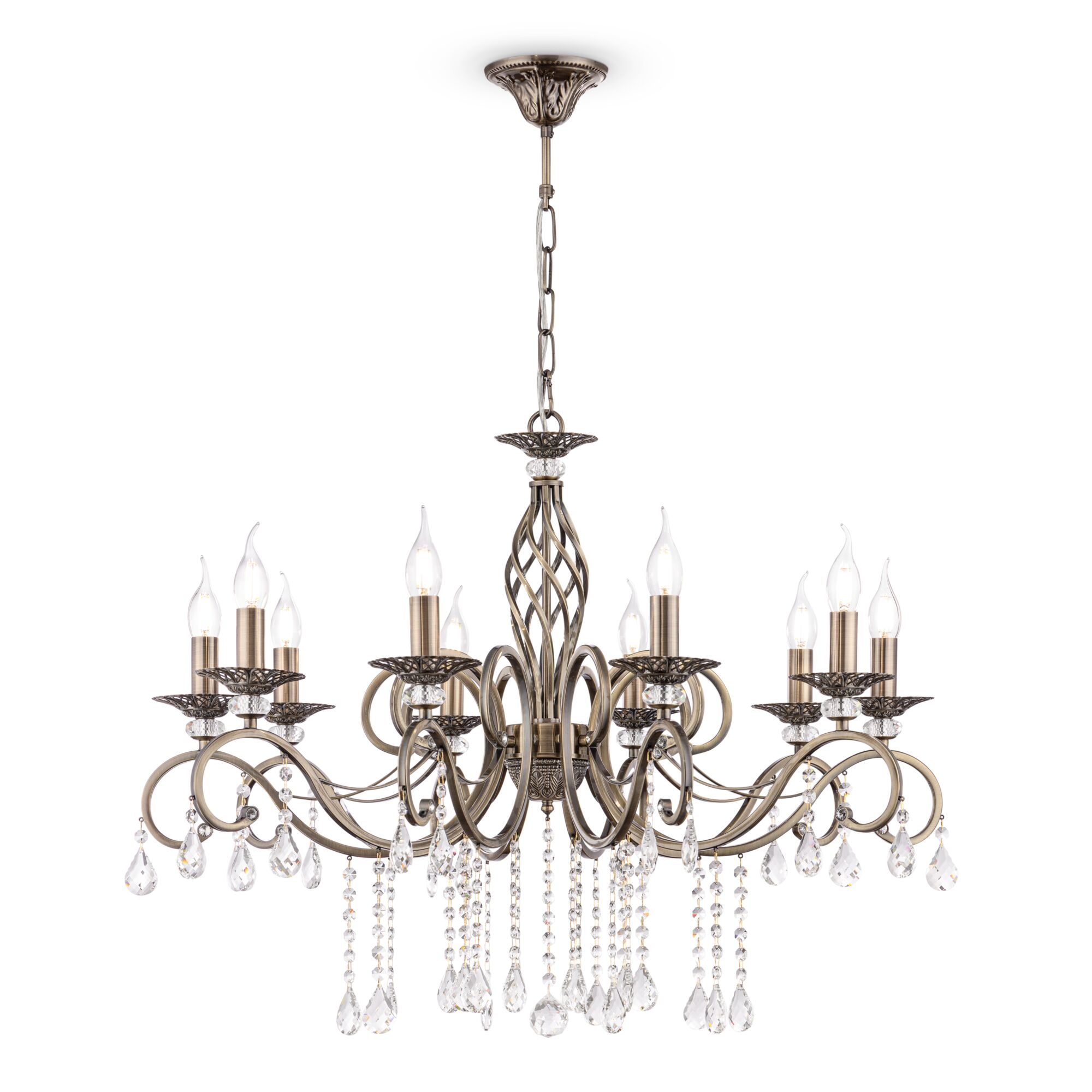 Maytoni Závěsné svítidlo GRACE, 10xE14, Ø 85 cm, v. 64 cm